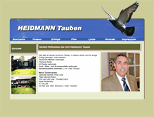 Tablet Screenshot of heidmann-tauben.de